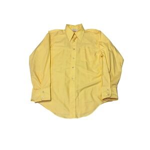 Vintage 80 90s BVD Brand Traditionals Button Down Shirt Permanent Press‎ Large